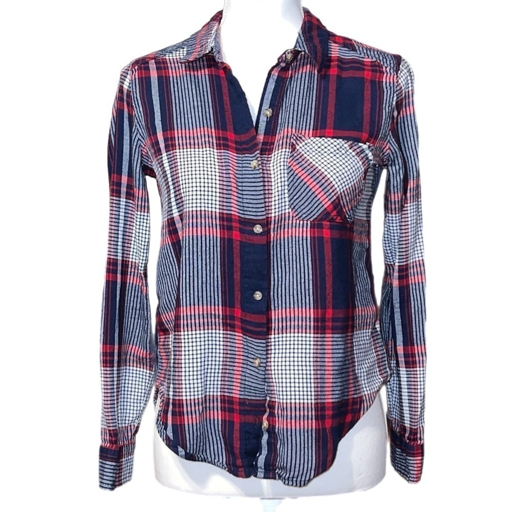 Ambiance - Plaid Flannel Button Down Shirt - Size Small - Picture 6 of 7